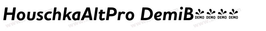 HouschkaAltPro DemiB字体转换